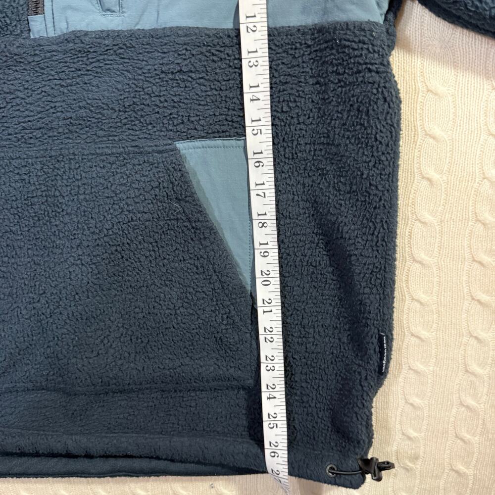 Bearded Goat Blue Northwest Camp Hoodie Fleece Cozy Sherpa Jacket L - Picture 4 of 8
